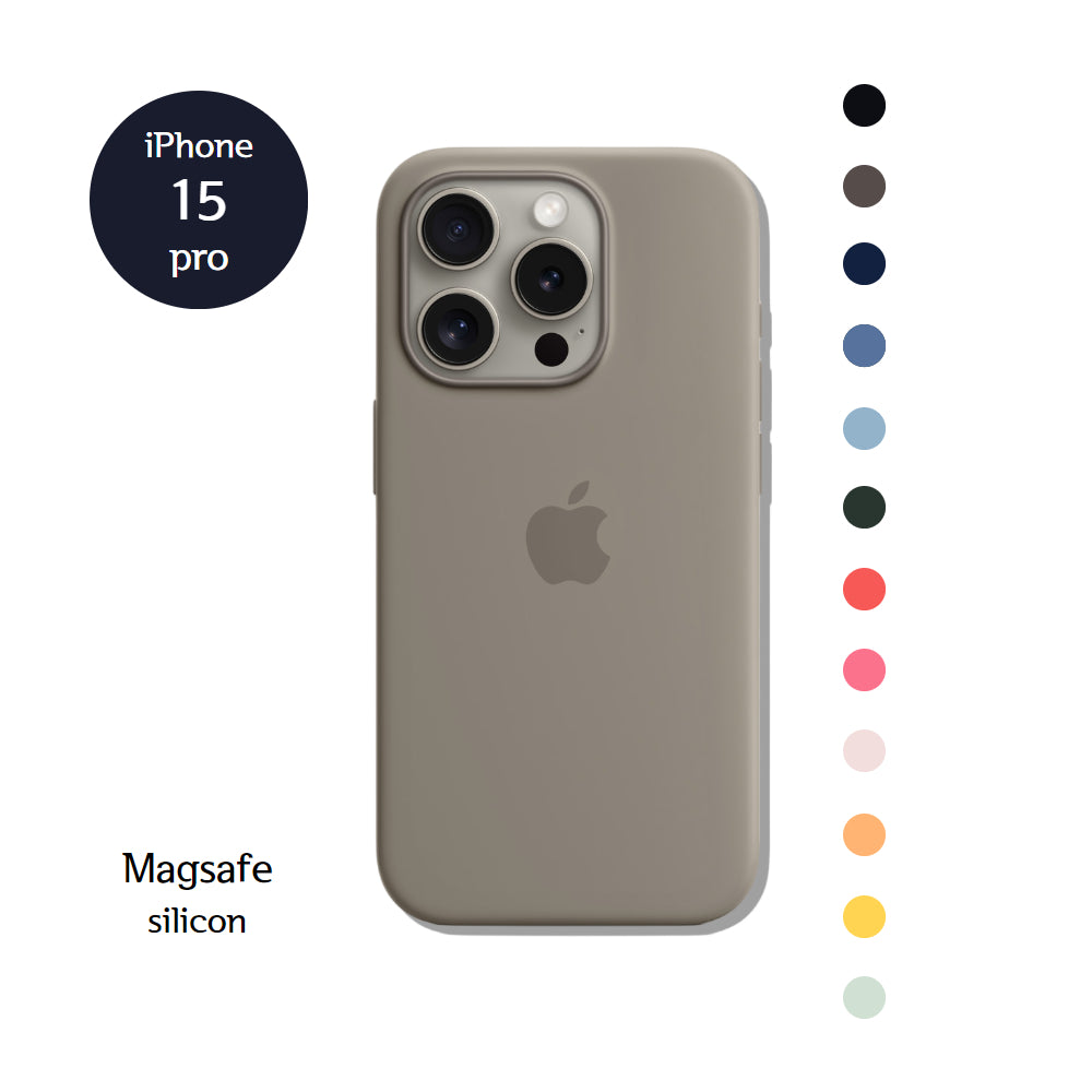 [iPhone 15 Pro] Silikonowe Etui Magsafe
