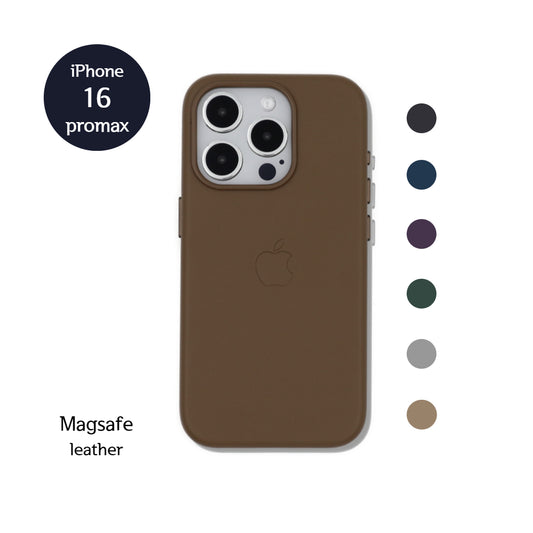 [iPhone 16 Promax] Skórzane Etui Magsafe